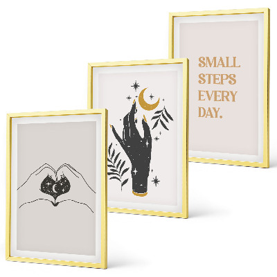 Fotowand Minimalistische boho-illustraties