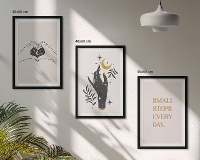 Fotowand Minimalistische boho-illustraties