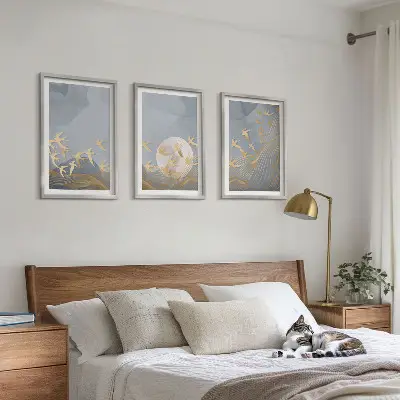 Fotowand met vogels die in de lucht vliegen