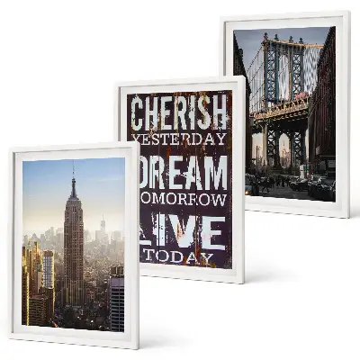 Fotowand New Yorkse landschappen citaat