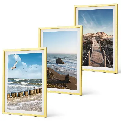 Fotowand met strand golven lucht en een steiger