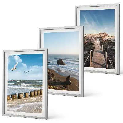 Fotowand met strand golven lucht en een steiger