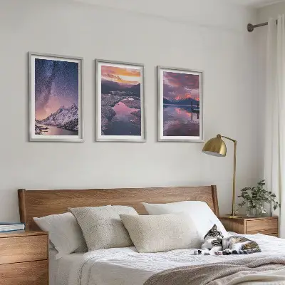 Fotobehang prachtige landschappen met bergen en water