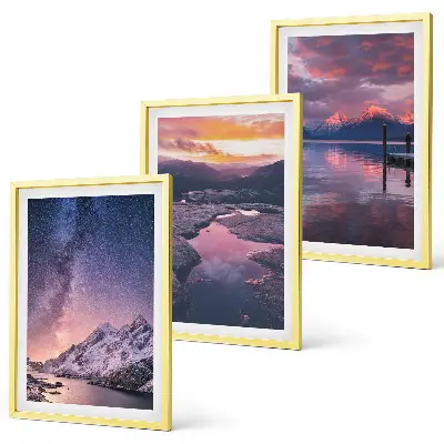 Fotobehang prachtige landschappen met bergen en water