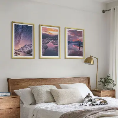 Fotobehang prachtige landschappen met bergen en water