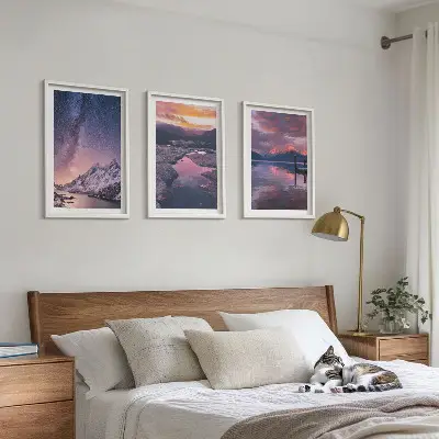 Fotobehang prachtige landschappen met bergen en water