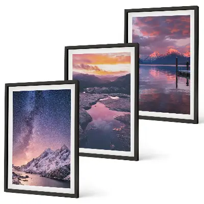 Fotobehang prachtige landschappen met bergen en water