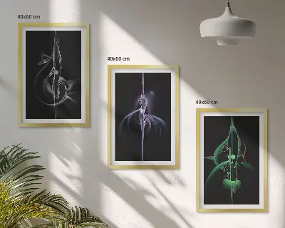 Fotowand abstracte patronen van zwart en kleuren