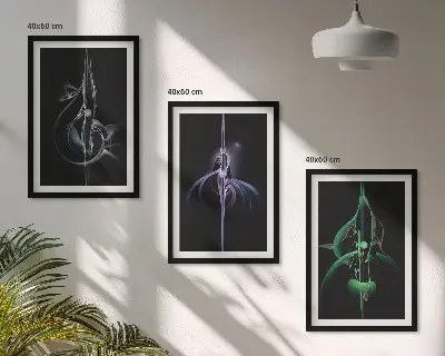 Fotowand abstracte patronen van zwart en kleuren