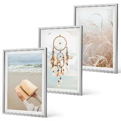 Wanddecoratieset schilderijen rustgevende zomerse landschappen in boho stijl