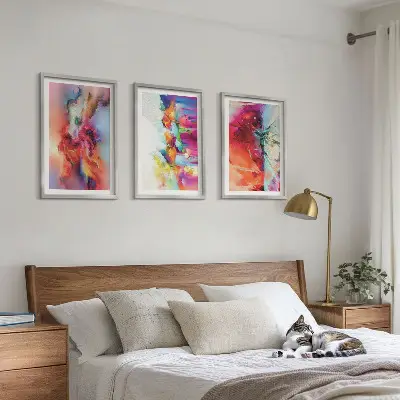 Fotowand kleurrijke abstracte vormen
