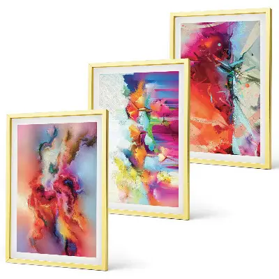 Fotowand kleurrijke abstracte vormen