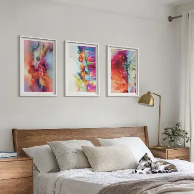 Fotowand kleurrijke abstracte vormen