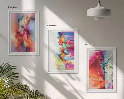 Fotowand kleurrijke abstracte vormen