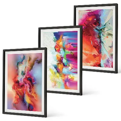 Fotowand kleurrijke abstracte vormen