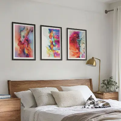 Fotowand kleurrijke abstracte vormen