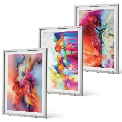 Fotowand kleurrijke abstracte vormen