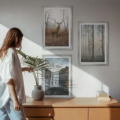 Fotowand met natuurlijke boslandschappen