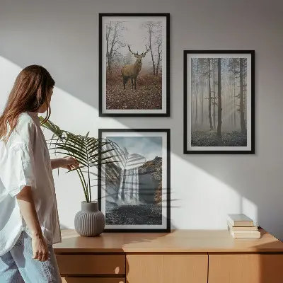 Fotowand met natuurlijke boslandschappen