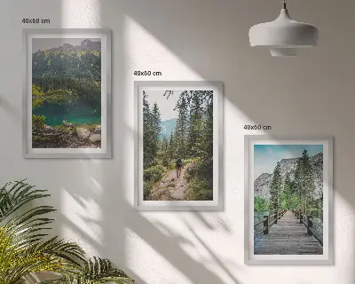 Fotobehang bergen, meren, bossen en bospaden