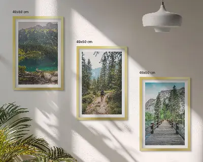 Fotobehang bergen, meren, bossen en bospaden