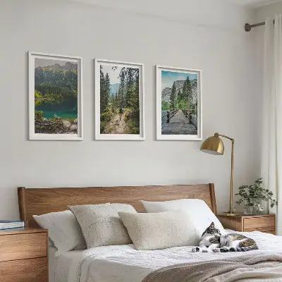 Fotobehang bergen, meren, bossen en bospaden