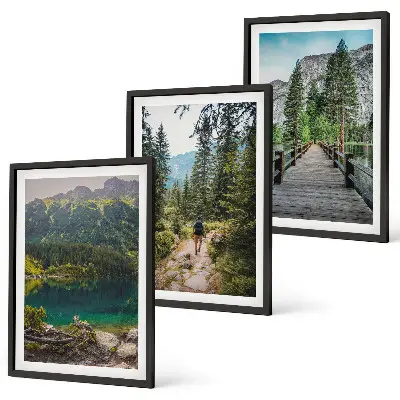 Fotobehang bergen, meren, bossen en bospaden