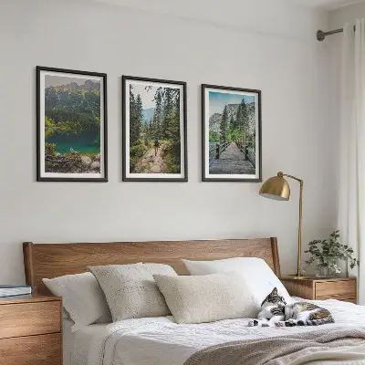 Fotobehang bergen, meren, bossen en bospaden