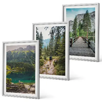 Fotobehang bergen, meren, bossen en bospaden