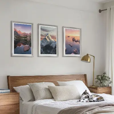 Fotowand met berglandschappen