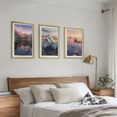Fotowand met berglandschappen