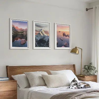 Fotowand met berglandschappen