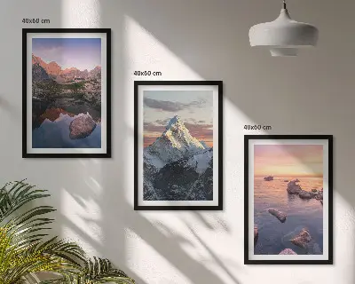 Fotowand met berglandschappen