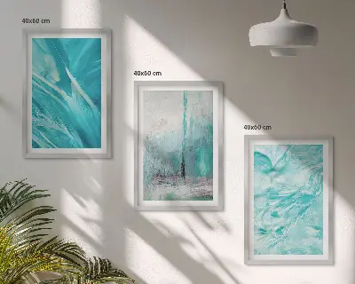 Fotowand met abstracte blauwe tinten