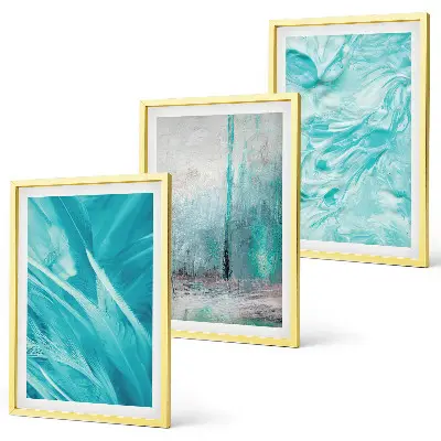 Fotowand met abstracte blauwe tinten