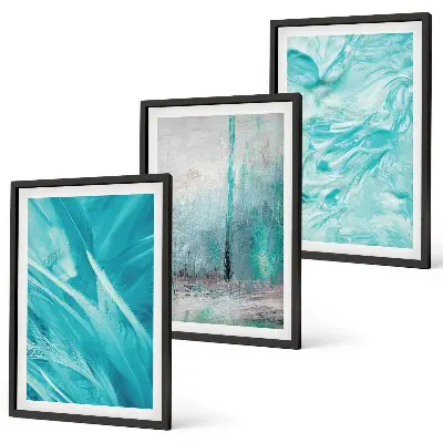 Fotowand met abstracte blauwe tinten