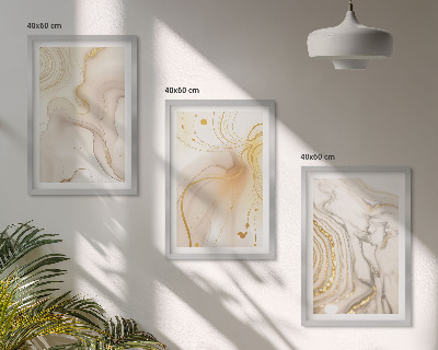 Wanddecoratie set schilderijen Subtelne abstrakcyjne wzory