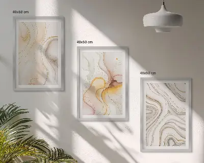 Fotowand met abstracte warme patronen