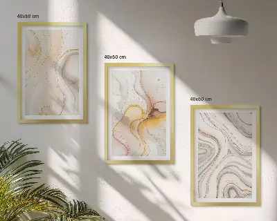 Fotowand met abstracte warme patronen