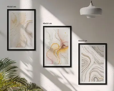 Fotowand met abstracte warme patronen