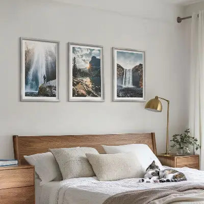 Fotowand met watervallen, bergen en natuurlandschappen