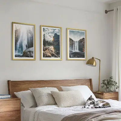 Fotowand met watervallen, bergen en natuurlandschappen