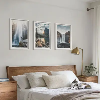 Fotowand met watervallen, bergen en natuurlandschappen