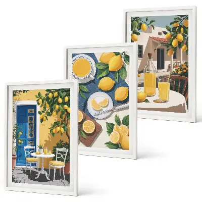 Fotowand Lemoniada cytrynowa patio słońce