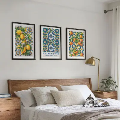 Fotowand kleurrijke abstracte citrusvruchten