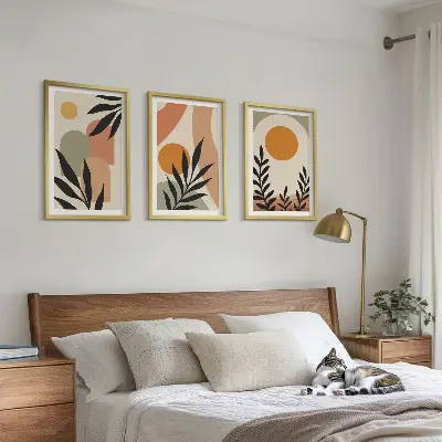 Fotowand abstrakte plantvormen