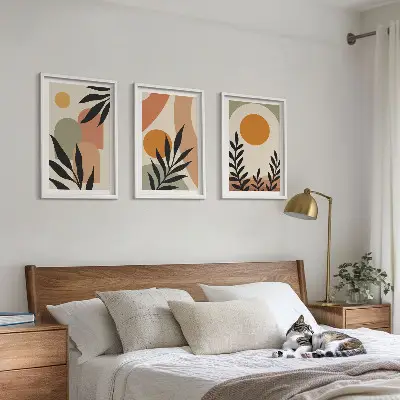 Fotowand abstrakte plantvormen