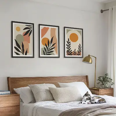 Fotowand abstrakte plantvormen