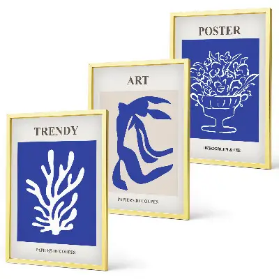 Fotowand met abstracte posters van Matisse