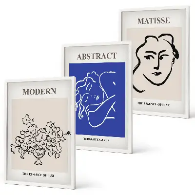 Wanddecoratie set schilderijen Postery nowoczesne Matisse